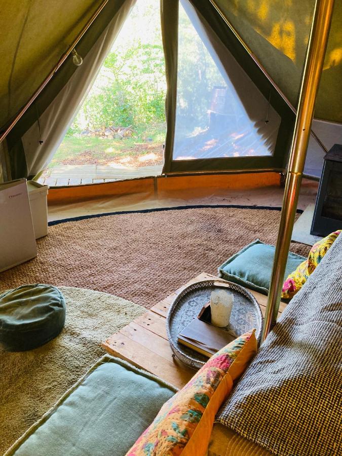 Tente Bivouac Option Bain Chauffee Au Bois Idrac-Respailles Eksteriør bilde